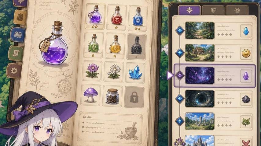 魔女秘药 存档教程 实机截图 1